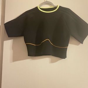 Ivy Park x Adidas Black Pack Crop Top